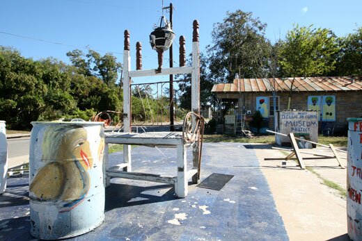 Installation shot of Rev Seymour Perkins' Sculpture Garden