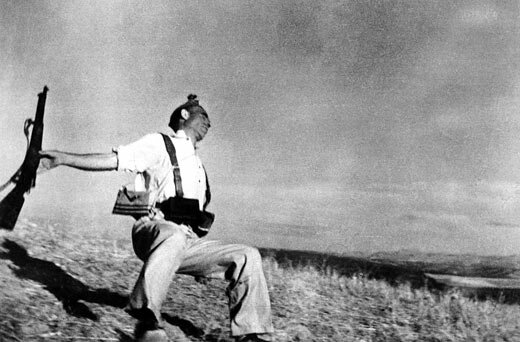 The Falling Soldier by Robert Capa
