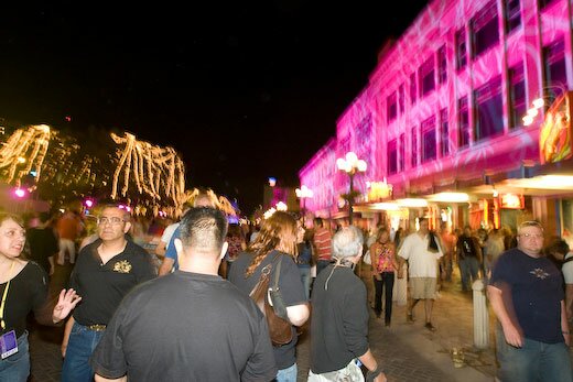 Luminaria street scene