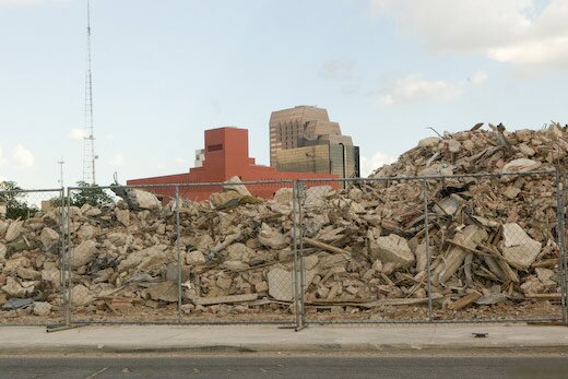 Rubble of Jorrie Furniture Building, San Antonio, Texas