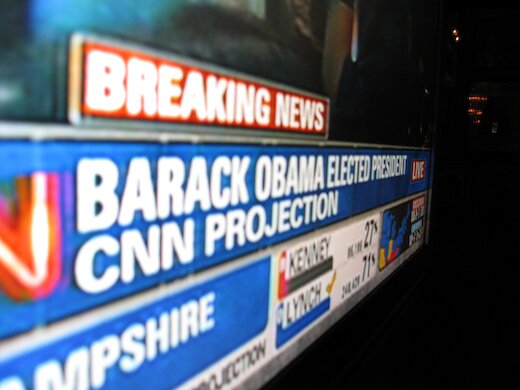 CNN Projection - Obama Winner victory 